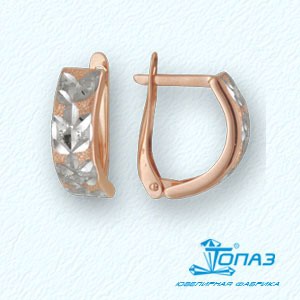 

Серьги из красного золота Линии Любви, Серьги Т140221031