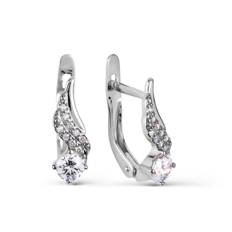 

Серьги с Swarovski Zirconia Линии Любви, Серьги Т307027293