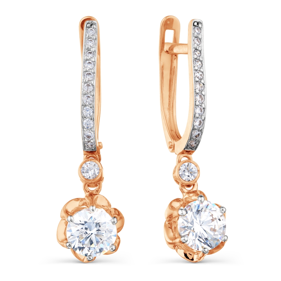 

Серьги с Swarovski Zirconia Линии Любви, Серьги Т147028646