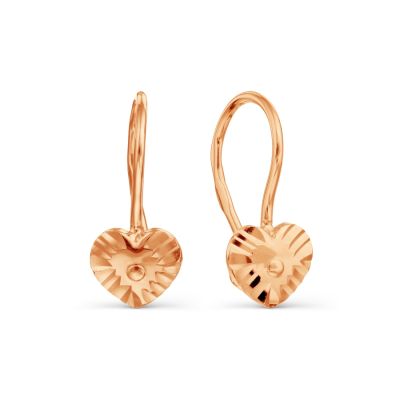

Серьги из красного золота Линии Любви, Серьги Т100627839