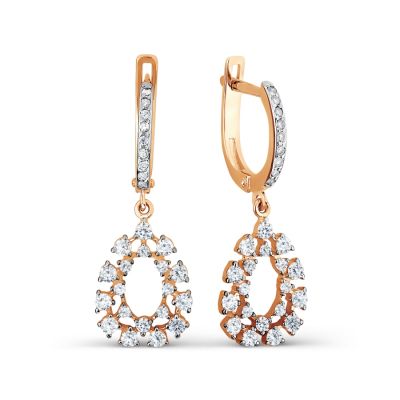 

Серьги с Swarovski Zirconia Линии Любви, Серьги Т147027237