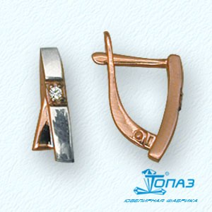 

Серьги с фианитами Линии Любви, Серьги Т14202214
