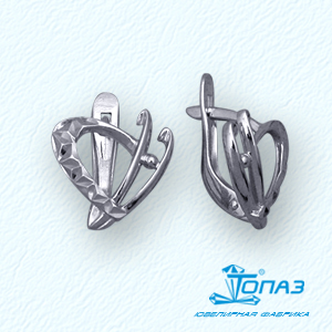

Серьги из белого золота Линии Любви, Серьги Т30062738