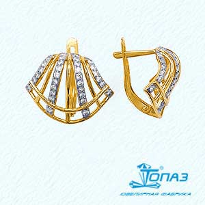

Серьги с фианитами Линии Любви, Серьги Т942023317