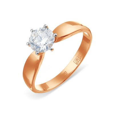 

Кольцо с бриллиантом Линии Любви, Кольцо Т141016539-0,7