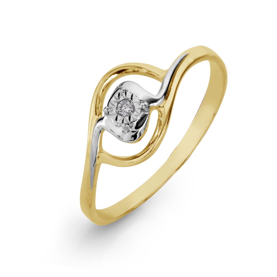 

Кольцо с бриллиантом Линии Любви