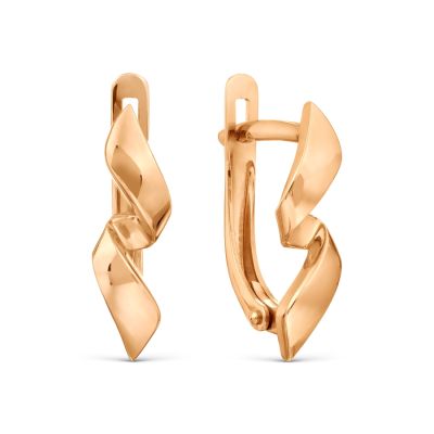 

Серьги из красного золота Линии Любви, Серьги Т10002Б166