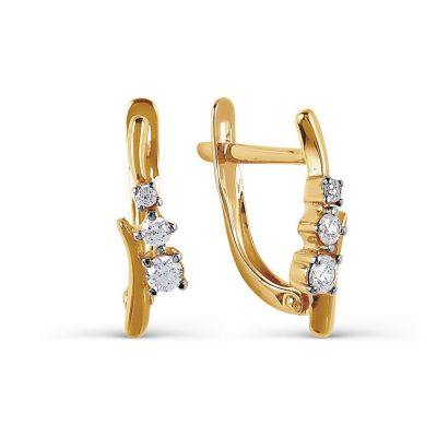 

Серьги с Swarovski Zirconia Линии Любви, Серьги Т147027341