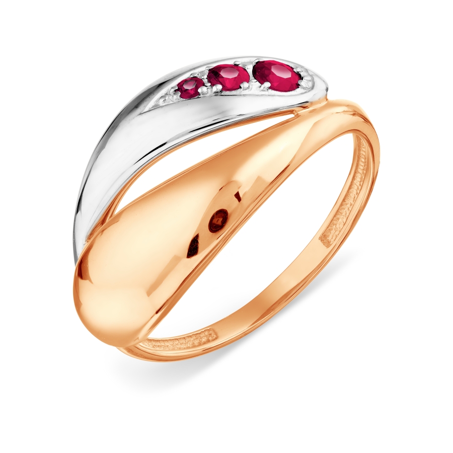 

Кольцо с рубинами Линии Любви, Кольцо Т131018369-1