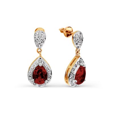 

Серьги из красного золота Линии Любви, Серьги Т143026718-03