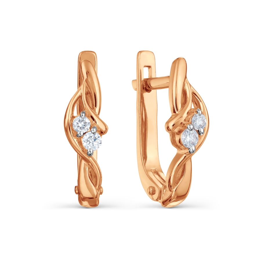 

Серьги с бриллиантами Линии Любви, Серьги Т141022000