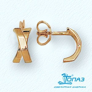 

Серьги из красного золота Линии Любви, Серьги Т10002166