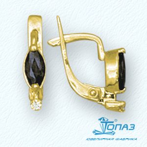 

Серьги с фианитами Линии Любви, Серьги Т90202141