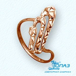 

Кольцо из красного золота Линии Любви, Кольцо Т10061747