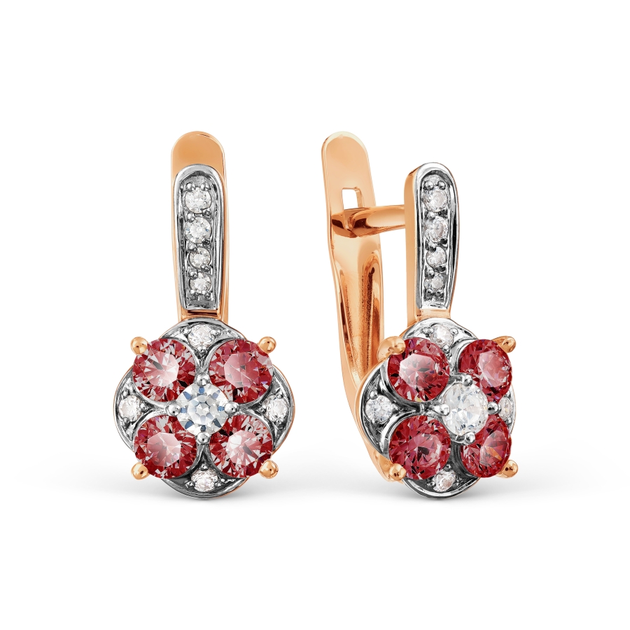 

Серьги с Swarovski Zirconia Линии Любви, Серьги Т142028170