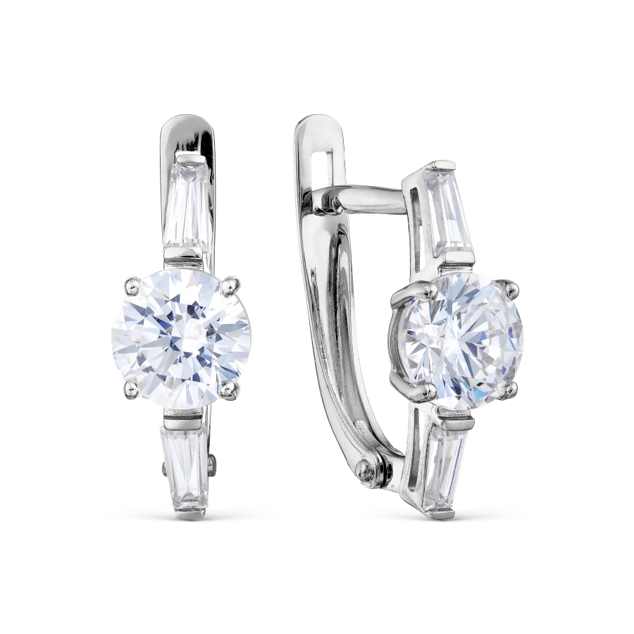 

Серьги с Swarovski Zirconia Линии Любви, Серьги Т302029724