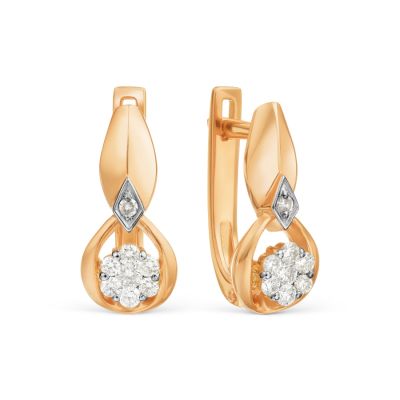 

Серьги с бриллиантами Линии Любви, Серьги Т131029286