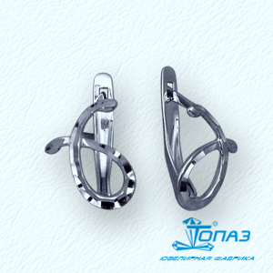 

Серьги из белого золота Линии Любви, Серьги Т30062793