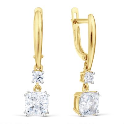 

Серьги с фианитами Premium Линии Любви, Серьги Т94202Б096