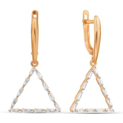 

Серьги с Swarovski Zirconia Линии Любви, Серьги Т142029742