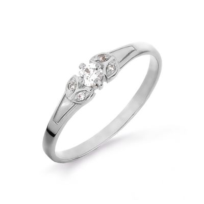 

Кольцо с Swarovski Zirconia Линии Любви, Кольцо Т302016178