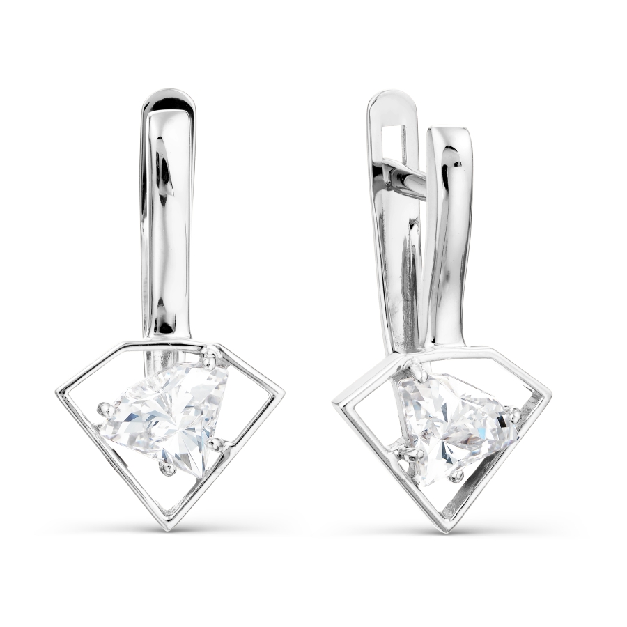 

Серьги с Swarovski Zirconia Линии Любви, Серьги Т302028435