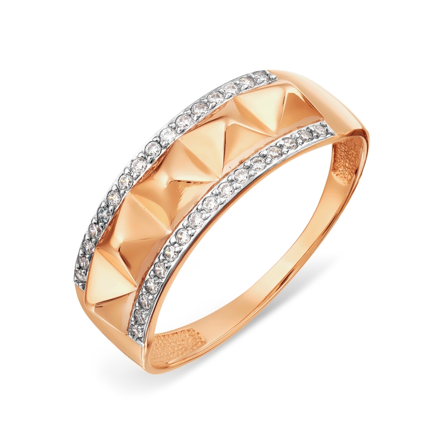 

Кольцо с фианитами Линии Любви