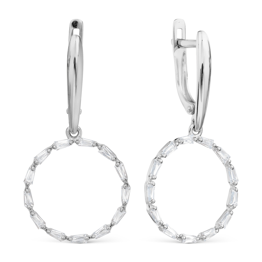 

Серьги с Swarovski Zirconia Линии Любви, Серьги Т302029288