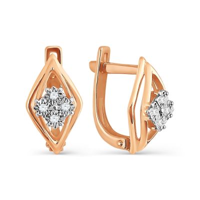 

Серьги с бриллиантами Линии Любви, Серьги Т145624325