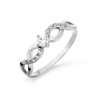 

Кольцо с Swarovski Zirconia Линии Любви, Кольцо Т302016177