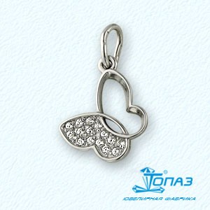 

Подвеска с фианитами Линии Любви, Подвески и кулоны Т30203674