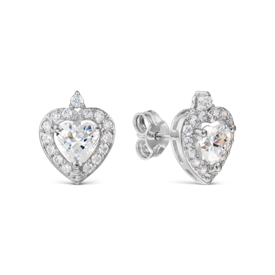 

Серьги с Swarovski Zirconia Линии Любви, Серьги Т302027979