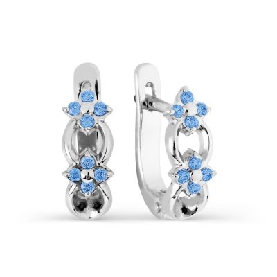 

Серьги с фианитами Линии Любви, Серьги Т302026764-03
