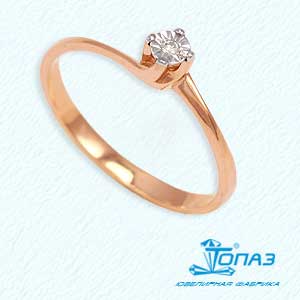 

Кольцо с бриллиантом Линии Любви, Кольцо Т14561557