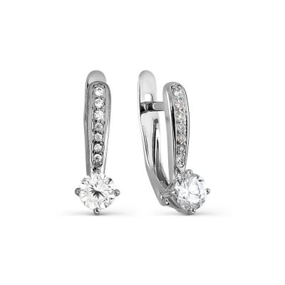 

Серьги с фианитами и фианитами Premium Линии Любви, Серьги Т307027133