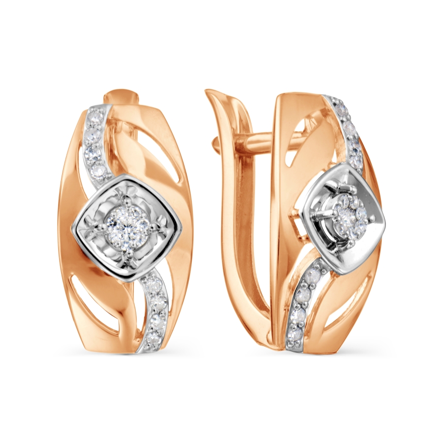 

Серьги с бриллиантами Линии Любви