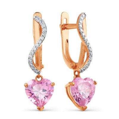 

Серьги с фианитами Линии Любви, Серьги Т147027671-01