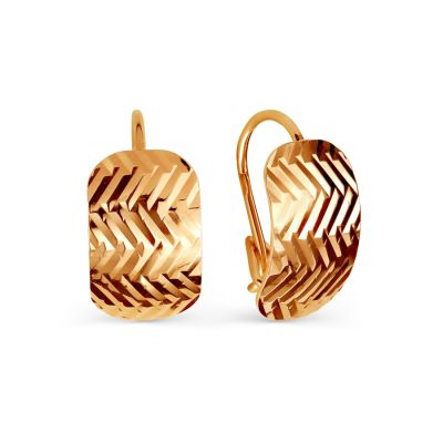 

Серьги из красного золота Линии Любви, Серьги Т100025796