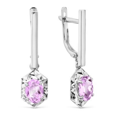 

Серьги с аметистами Линии Любви, Серьги Т30162Б776