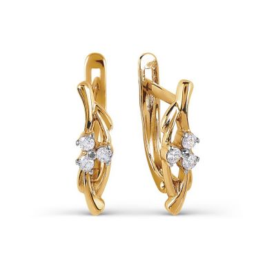 

Серьги с фианитами Premium Линии Любви, Серьги Т147027351