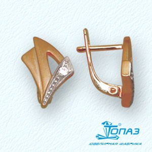 

Серьги с фианитами Линии Любви, Серьги Т14202433