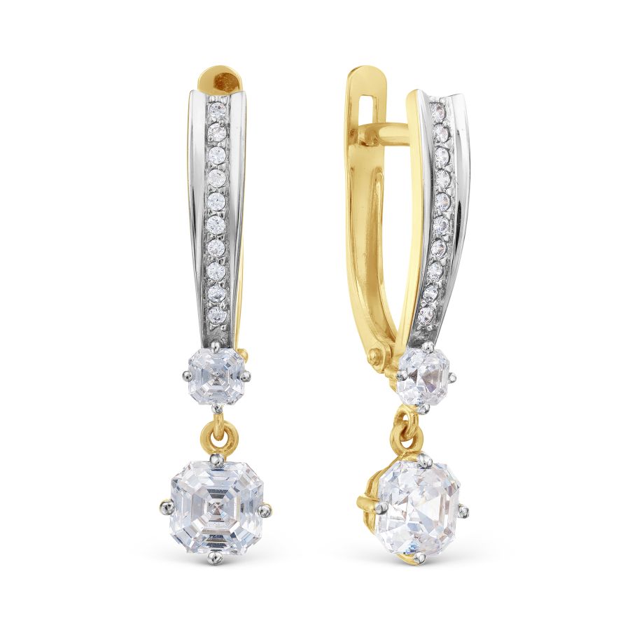 

Серьги с Swarovski Zirconia Линии Любви, Серьги Т947028754