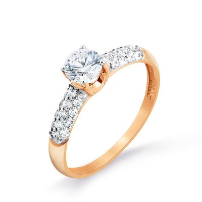 

Кольцо с Swarovski Zirconia Линии Любви, Кольцо Т142014653