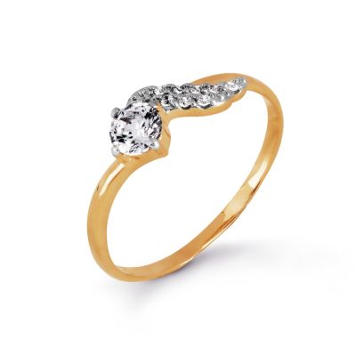 

Кольцо с Swarovski Zirconia Линии Любви, Кольцо Т147017167