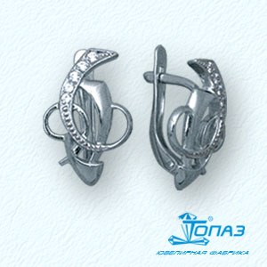 

Серьги с фианитами Линии Любви, Серьги Т30202921