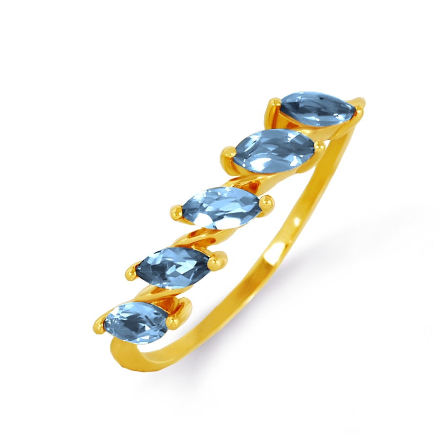 

Кольцо с топазами Линии Любви