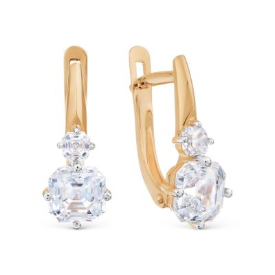 

Серьги с Swarovski Zirconia Линии Любви, Серьги Т142029861