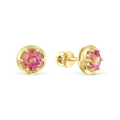 

Серьги из желтого золота Линии Любви, Серьги Т90202Б189-01