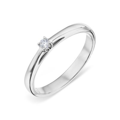 

Кольцо с бриллиантом Линии Любви, Бриллиантовое ателье Т30101А550-01