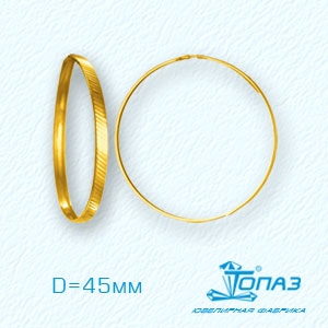 

Серьги конго из желтого золота Линии Любви, Серьги Т900621387